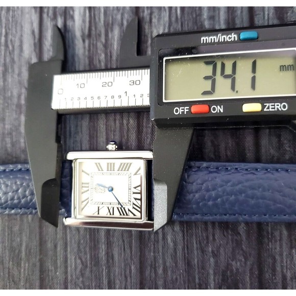 Pierre Lucerne 1888 Must Tank Style Swiss Inspired Classic Mens Watch Bl… - Picture 16 of 16